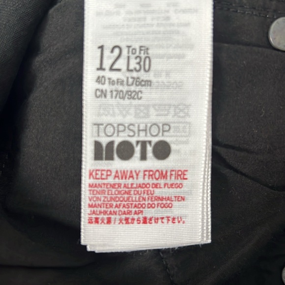 Topshop Moto Maternity Jaime Overbump Black Sretch Denim Skinny Jeans 12/30 - Picture 6 of 8